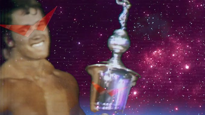 $SWAG meme: person in red $SWAG glasses holding a hookah in space